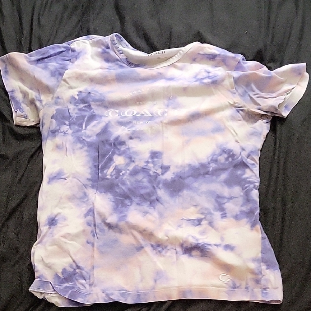 Coach Purple Tie-Dye T-Shirt